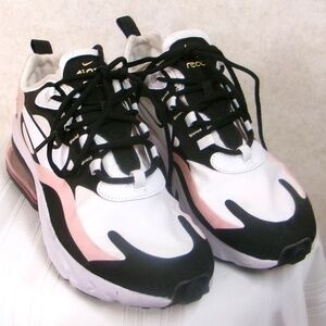 Nike Women’s AirMax 270 React Bleached Coral AT6174-005 Sz8 (See Pics)VGUC NOBox